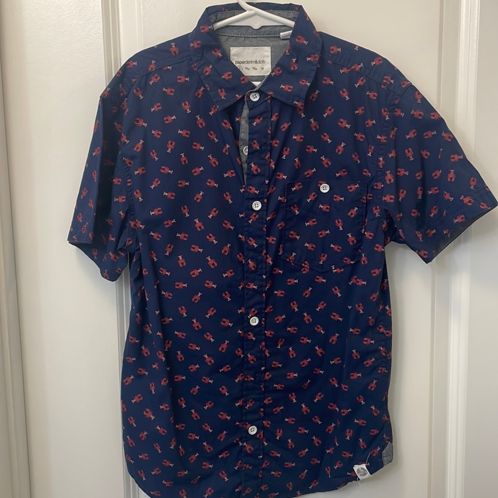 Paper Denim & Cloth boys short sleeve button down.